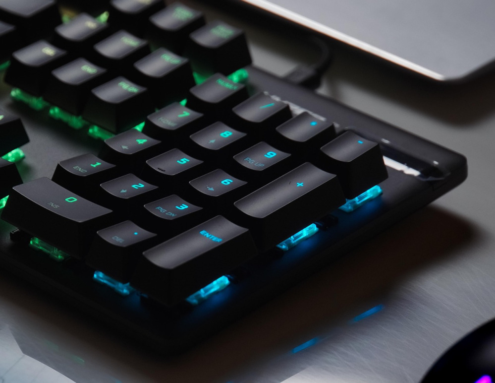 rgb gaming setup desk